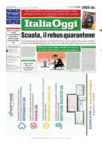 Italia oggi : quotidiano di economia finanza e politica